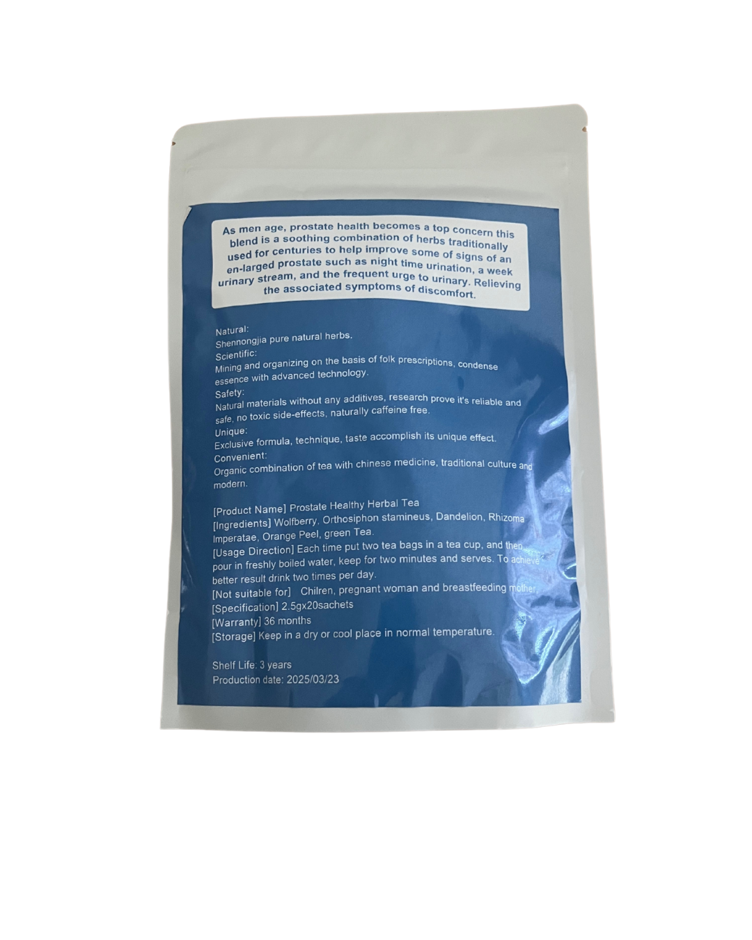HERBAL TEA PROSTATE HEALTHY