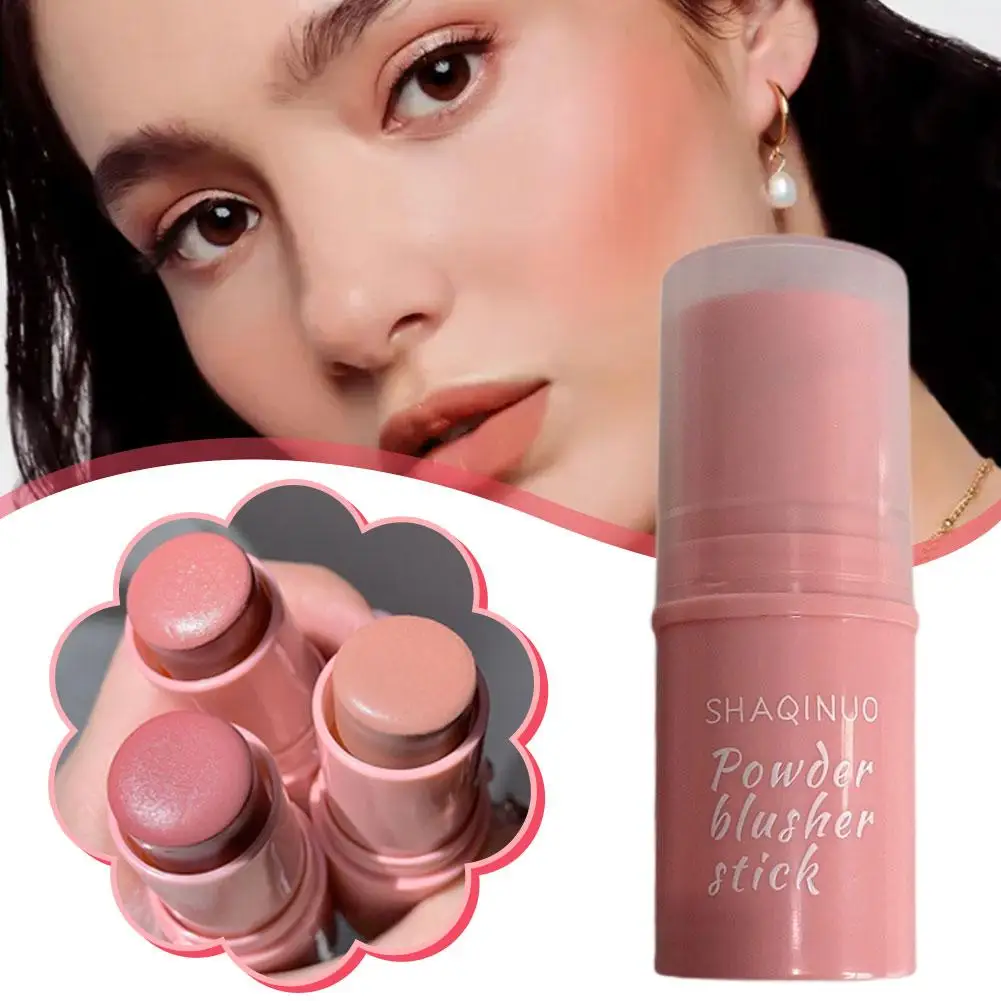3in1 Durable Matte Natural Rouge Powder Blusher Stick Cream Contour
