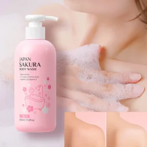 LAIKOU Sakura Moturising Shower Gel with Long Lasting Fragrance 400ml